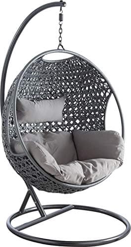 Fauteuil suspendu en forme d'oeuf pour jardin