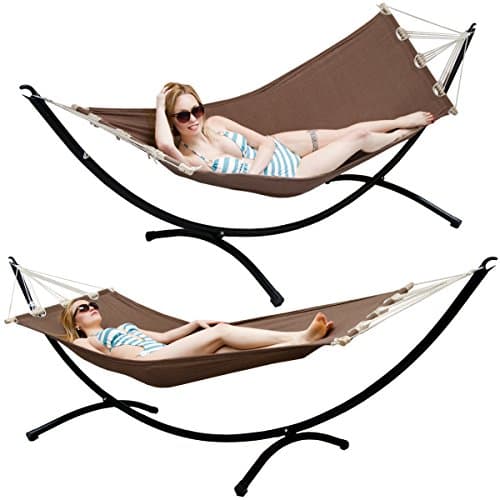 Hamac bien tendu avec coussin...