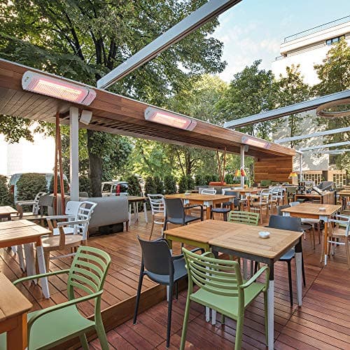 Radiateur infrarouge Mural avec télécommande pour terrasse