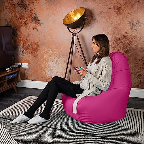 Pouf poire ergonomique résistant à l'eau couleur cerise