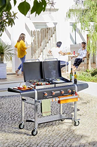 Barbecue à gaz plancha Margaux de la marque Brasero : parfait compromis entre plancha et barbecue !