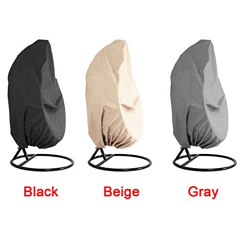 Housses pour fauteuil suspendu noire, beige ou grise en tissu imperméable