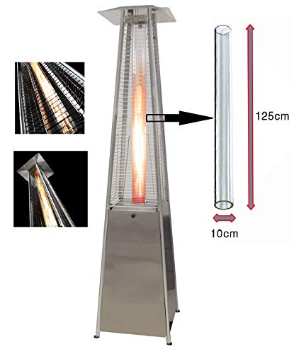 Parasol chauffant au gaz en acier inoxydable pour terrasse et extérieur BU-KO