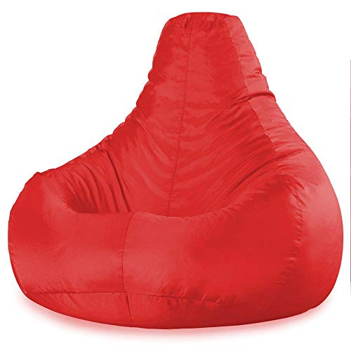 Pouf de jardin Bean Bag rouge Bazaar