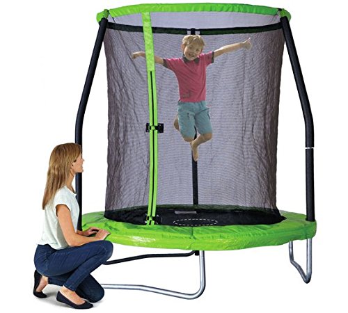 Trampoline Chad Valley idéal pour les petits, vert